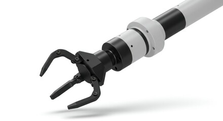 Robotic arm end effector, a mechanical gripper with articulated joints