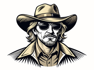 cow boy illustration