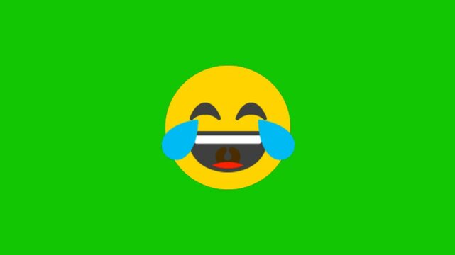 face emoji on green screen