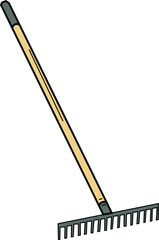 The Illustration of farming tools : rake