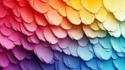 Close up Gradient Color from palate paint