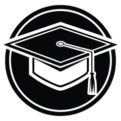 Graduation cap icon design element isolated on white background isolated on transparent background