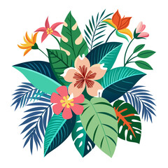 vector illustration of a tropical flower