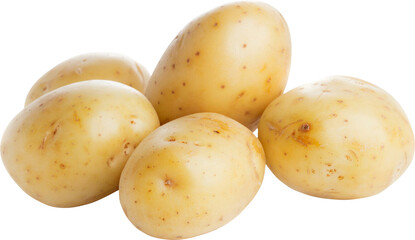 Potatoes Isolated From Background