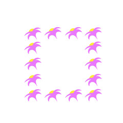 square flower frame