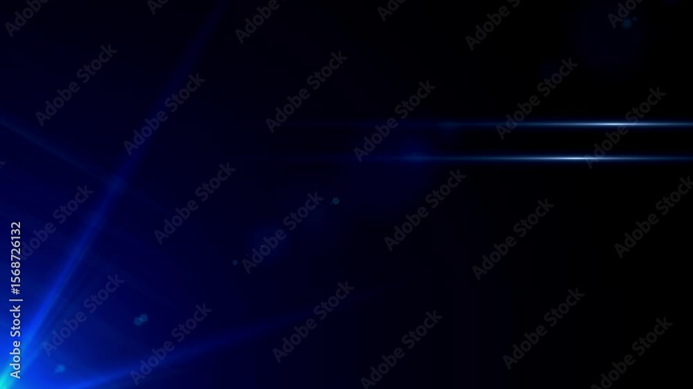 Wall mural abstract background with glowing particles and light lines. animation rotation of optical fiber wire