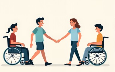 International Day of Persons with Disabilities (IDPD) is celebrated every year on 3 December. to raise awareness of the situation of disabled persons in all aspects of life. Vector illustration