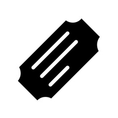 ticket glyph icon