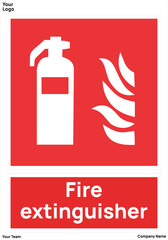 sign Fire extinguisher