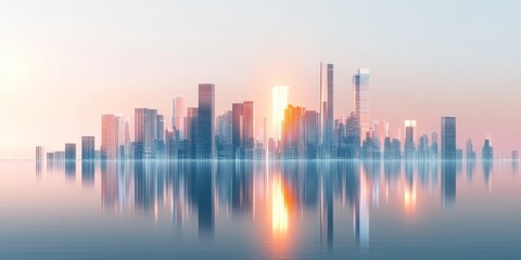 Sunrise Cityscape Reflection (1)