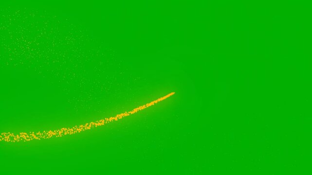 8 Dynamic Glowing Particle Effects Trails on green Screen