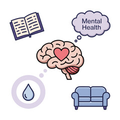 Mental Health Support Icons