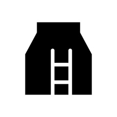 line chart glyph icon