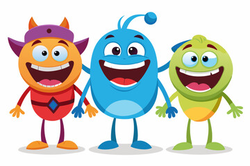 Family love, generation connection, and joyful outdoor moment depicted in a colorful, playful art style