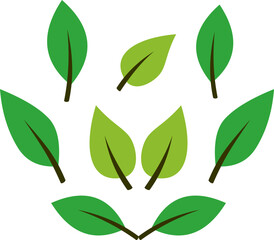 Flying Leaves Illustration