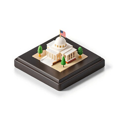 chocolate cake isolated on white background