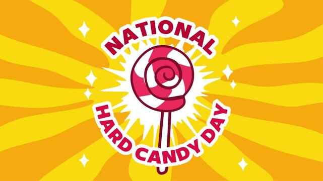 national hard candy day with sweet candy