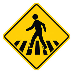Pedestrian Crossing: Walk Sign Alert"