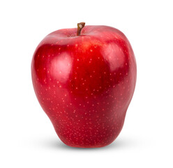 red apple isolated on transparent png ( Image from camera)