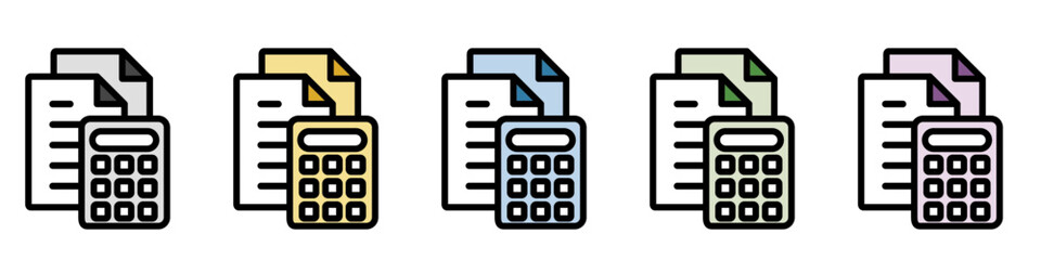 イラストアイコンセット：計算機ファイル