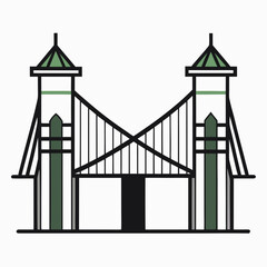 bridge vector illustration