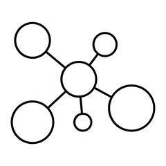 distribution outline icon