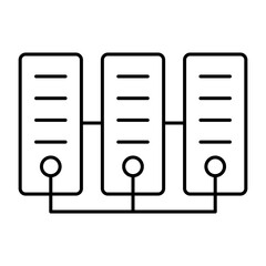 mining network outline icon