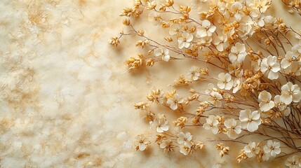 Vintage Floral Arrangement on Textured Background for Wedding Invitations and Greeting Cards