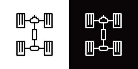 車のシャーシアイコン