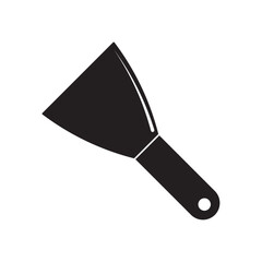 scraper knife flat icon vector