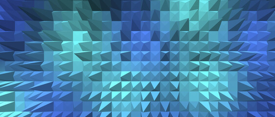 Blue and Teal Exploding Cubes Background
