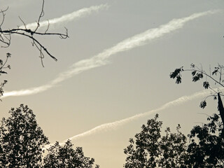 jet contrails