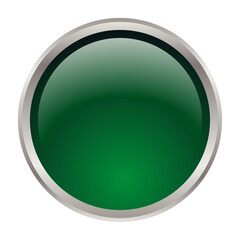 UI asset image vector png template 3D button circle green