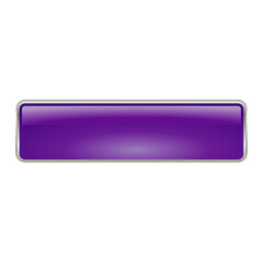 UI asset image vector png template purple rectangular 3D long button