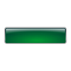 UI asset image vector png template green rectangular 3D long button