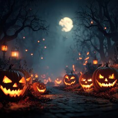Naklejka premium halloween celebration background image