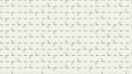 Obraz premium A repeating pattern of black lines and l shapes on a white background surface