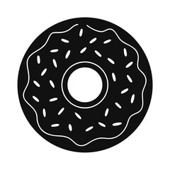 donut isolated on white background