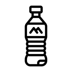 icon bottle with style outline