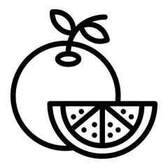 icon orange with style outline