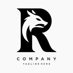 Letter R Fox Logo Designs