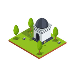 Small Mausoleum in Garden
