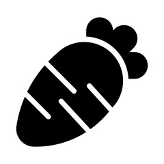 icon carrot with style glyph
