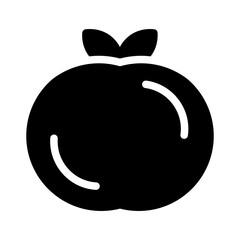icon apple with style glyph