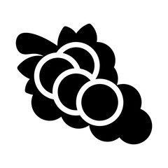 icon grapes with style glyph