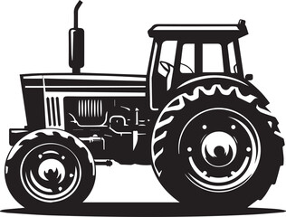Obraz premium tractor vector illustration, tractor icon, tractor vector on a white