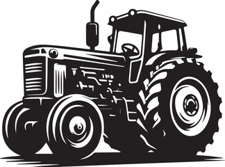 Obraz premium tractor vector illustration, tractor icon, tractor vector on a white
