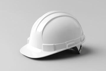 White safety hard hat