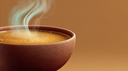 Bubbling hot soup in a cozy kitchen close-up photography of culinary delight