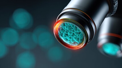 Microscope camera observations of cellular structures close-up images from industrial lab